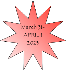 
March 31-
APRIL 1
2023
